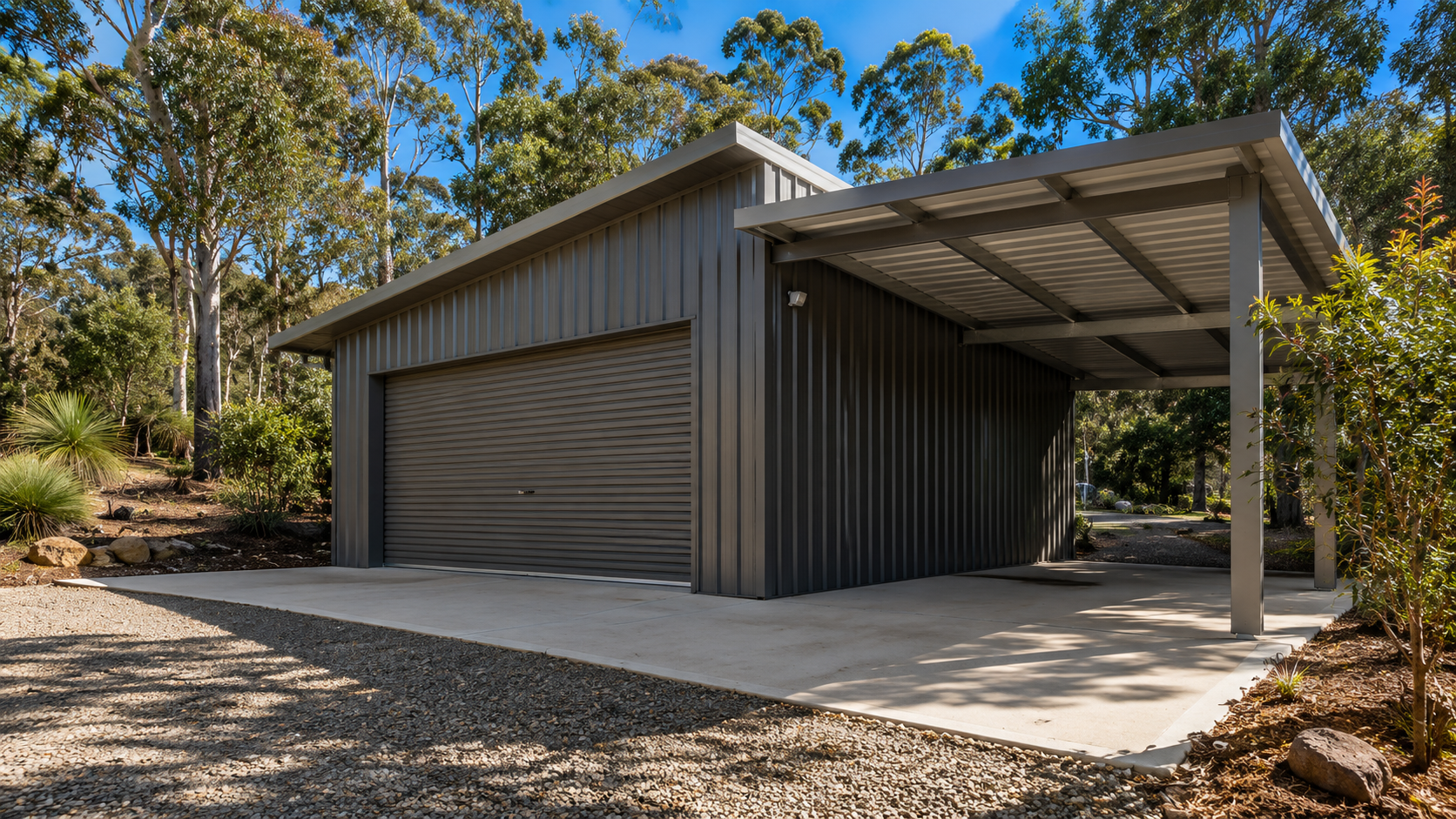 Garage under construction